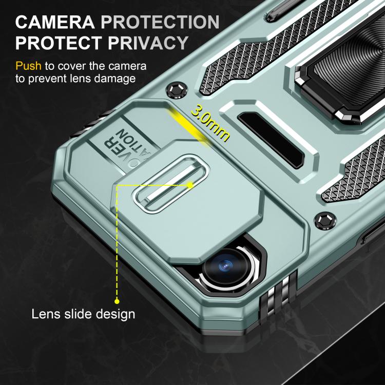 Armor PC + TPU Camera Shield Phone Case, For iPhone 17e / 16e, For iPhone 17 Pro Max, For iPhone 17 Pro