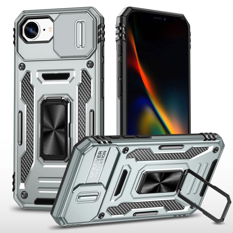 Armor PC + TPU Camera Shield Phone Case, For iPhone 17e / 16e, For iPhone 17 Pro Max, For iPhone 17 Pro