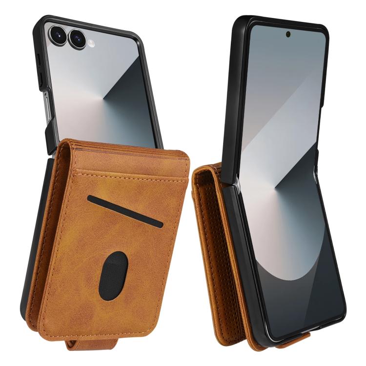 AZNS Magnetic Calf Texture Flip Leather Phone Case, For Samsung Galaxy Z Flip7 FE / Flip6, For Samsung Galaxy Z Fold7 5G, For Samsung Galaxy Z Flip7 5G, For Samsung Galaxy Z Fold6 5G
