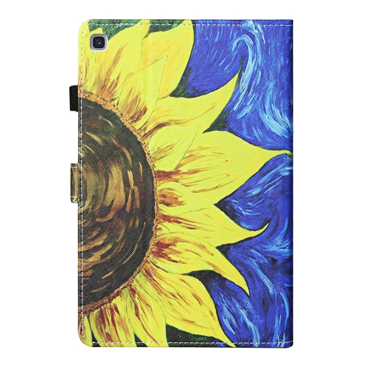 Colored Drawing Stitching Horizontal Flip Leather Case, with Holder & Card Slots, For Samsung Galaxy Tab S6 Lite P610 / P615, For Huawei MediaPad T5, For Samsung Galaxy Tab A 8.0 (2019) T290, For Samsung Galaxy Tab A 10.1 (2019) T510