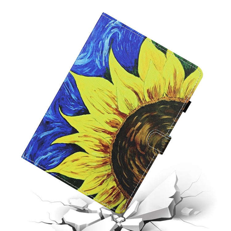 Colored Drawing Stitching Horizontal Flip Leather Case, with Holder & Card Slots, For Samsung Galaxy Tab S6 Lite P610 / P615, For Huawei MediaPad T5, For Samsung Galaxy Tab A 8.0 (2019) T290, For Samsung Galaxy Tab A 10.1 (2019) T510