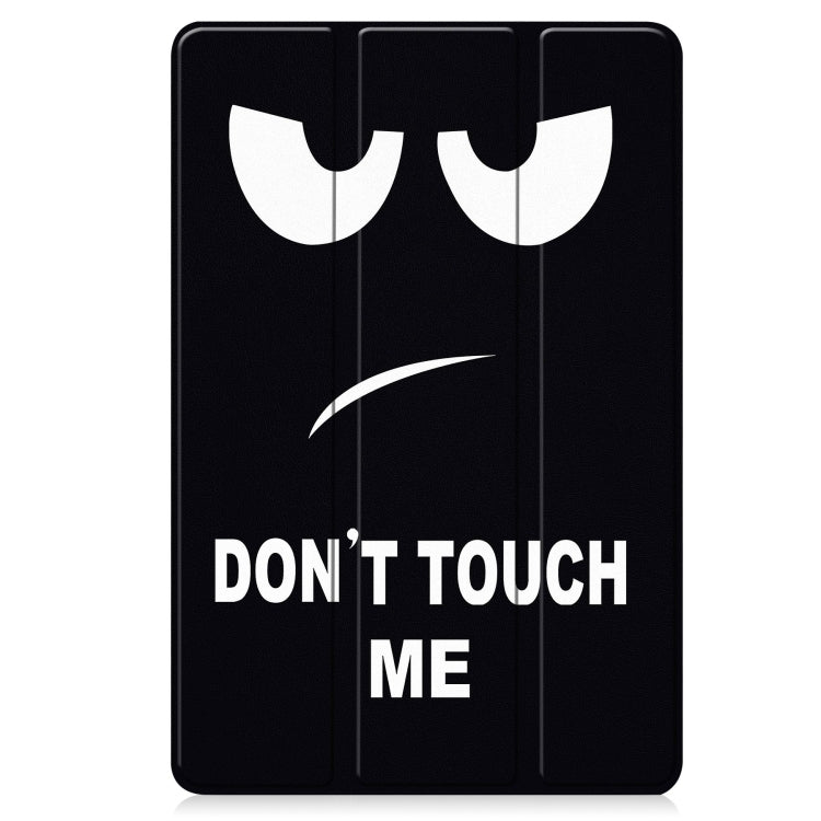 For Google Pixel Tablet Custer Painted 3-Fold Holder Smart Leather Tablet Case(Big Eye Me)