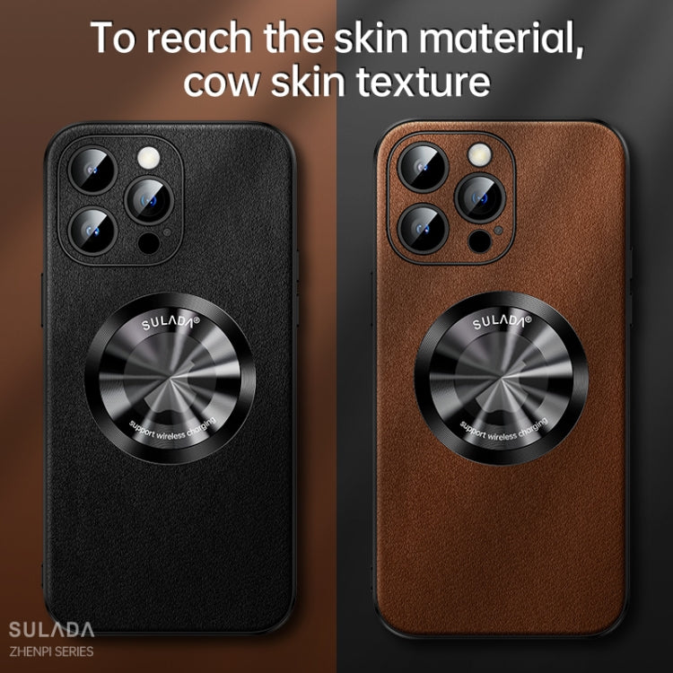 SULADA Microfiber Leather MagSafe Magnetic Phone Case, For iPhone 15 Pro Max, For iPhone 15 Pro, For iPhone 15 Plus