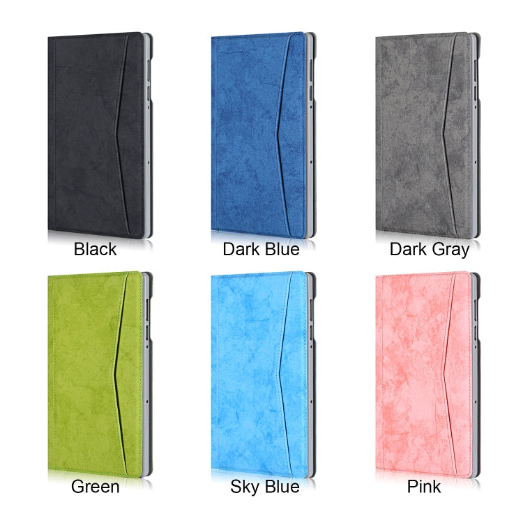 Marble Cloth Texture Horizontal Flip Leather Case with Card Slot & Holder, For Lenovo Tab M10 Plus