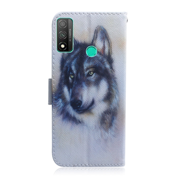 Colored Drawing Horizontal Flip Leather Case with Holder & Card Slot & Wallet, For Huawei P Smart 2020, For Huawei P40 Lite 5G