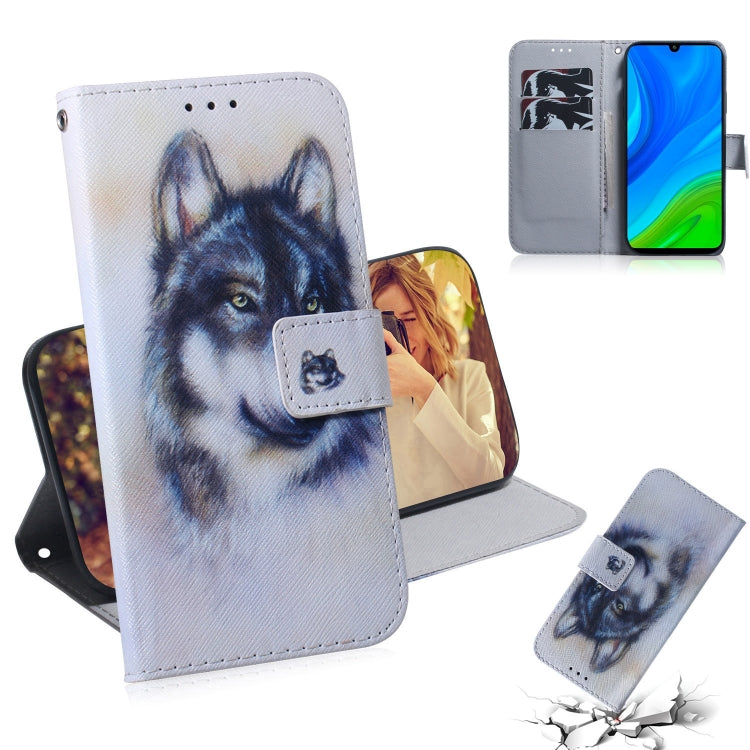 Colored Drawing Horizontal Flip Leather Case with Holder & Card Slot & Wallet, For Huawei P Smart 2020, For Huawei P40 Lite 5G