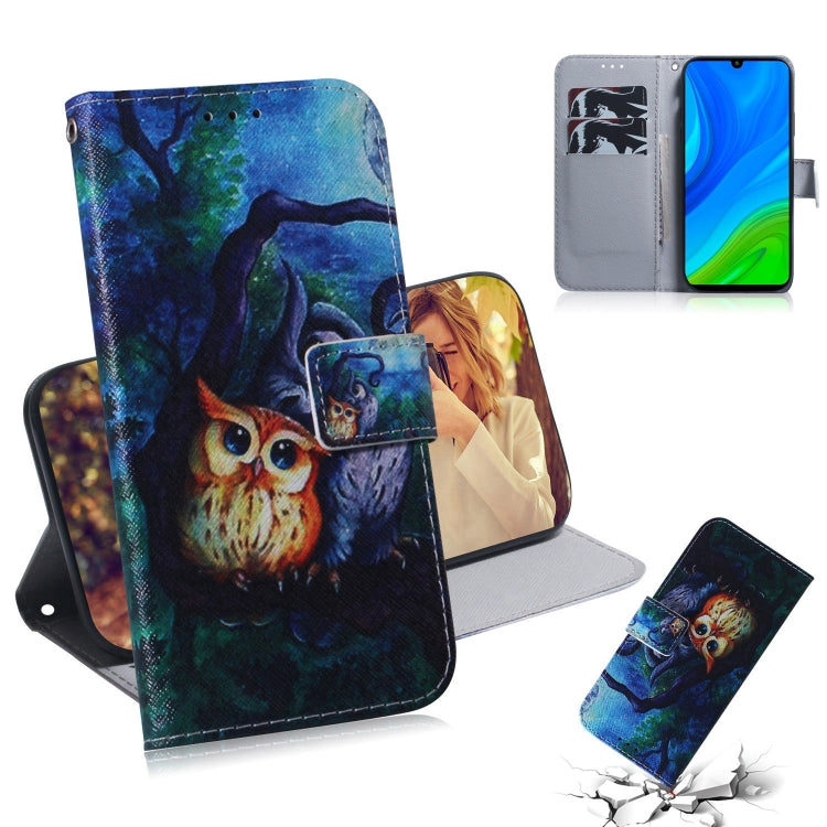 Colored Drawing Horizontal Flip Leather Case with Holder & Card Slot & Wallet, For Huawei P Smart 2020, For Huawei P40 Lite 5G