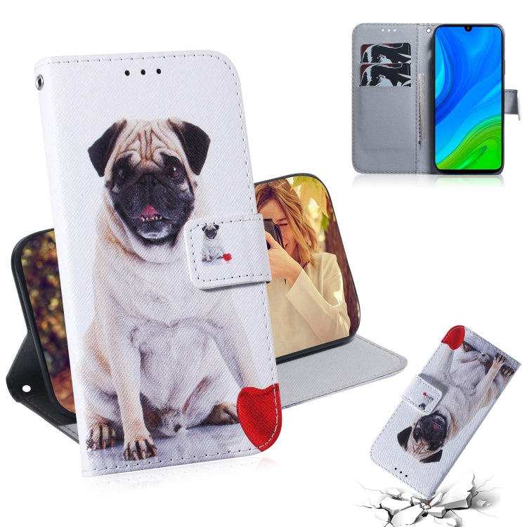 Colored Drawing Horizontal Flip Leather Case with Holder & Card Slot & Wallet, For Huawei P Smart 2020, For Huawei P40 Lite 5G