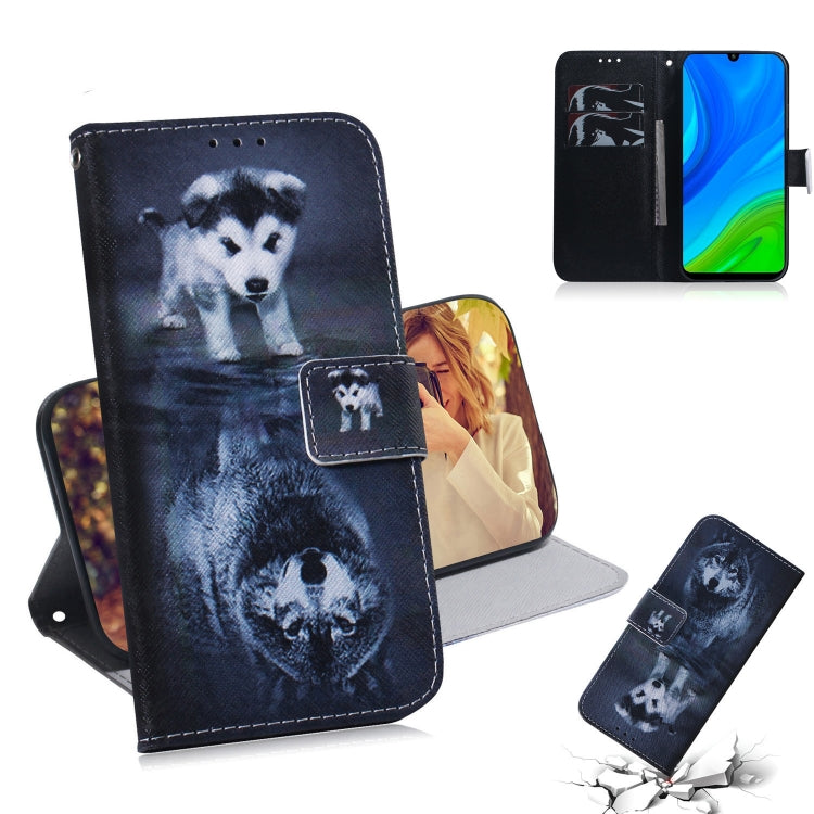 Colored Drawing Horizontal Flip Leather Case with Holder & Card Slot & Wallet, For Huawei P Smart 2020, For Huawei P40 Lite 5G