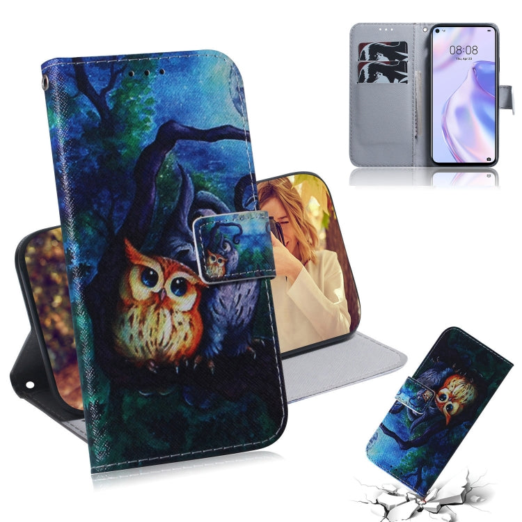 Colored Drawing Horizontal Flip Leather Case with Holder & Card Slot & Wallet, For Huawei P Smart 2020, For Huawei P40 Lite 5G
