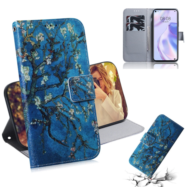 Colored Drawing Horizontal Flip Leather Case with Holder & Card Slot & Wallet, For Huawei P Smart 2020, For Huawei P40 Lite 5G