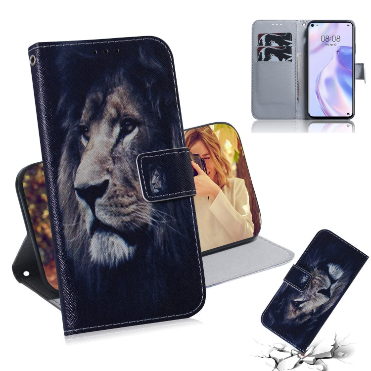 Colored Drawing Horizontal Flip Leather Case with Holder & Card Slot & Wallet, For Huawei P Smart 2020, For Huawei P40 Lite 5G