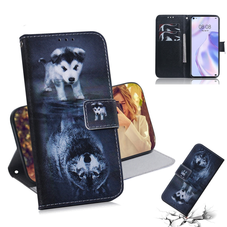 Colored Drawing Horizontal Flip Leather Case with Holder & Card Slot & Wallet, For Huawei P Smart 2020, For Huawei P40 Lite 5G