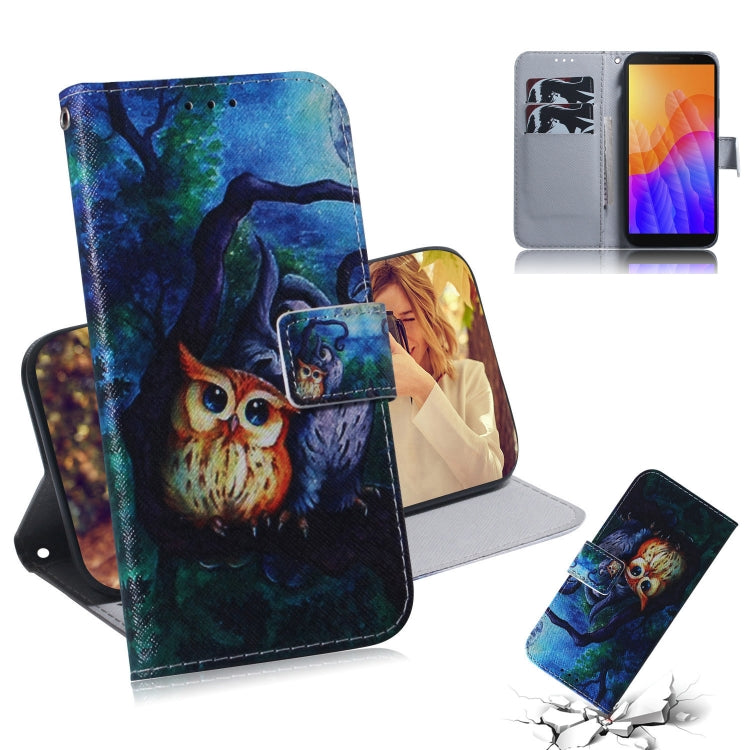 Colored Drawing Horizontal Flip Leather Case with Holder & Card Slot & Wallet, For Huawei Y5P, For Huawei Y6P