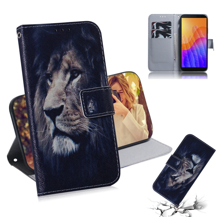 Colored Drawing Horizontal Flip Leather Case with Holder & Card Slot & Wallet, For Huawei Y5P, For Huawei Y6P