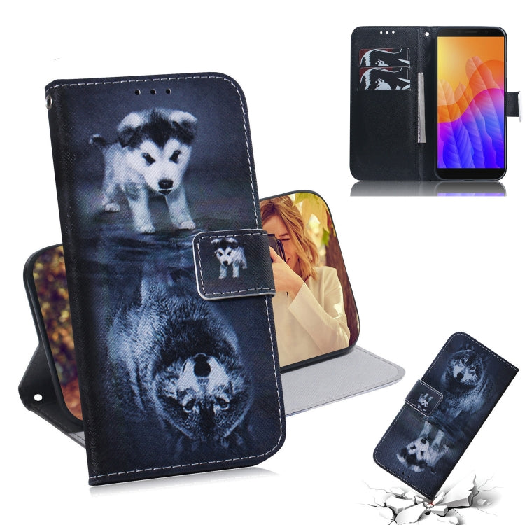 Colored Drawing Horizontal Flip Leather Case with Holder & Card Slot & Wallet, For Huawei Y5P, For Huawei Y6P
