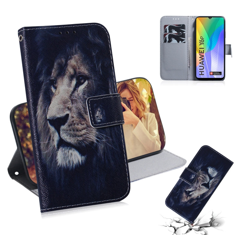 Colored Drawing Horizontal Flip Leather Case with Holder & Card Slot & Wallet, For Huawei Y5P, For Huawei Y6P