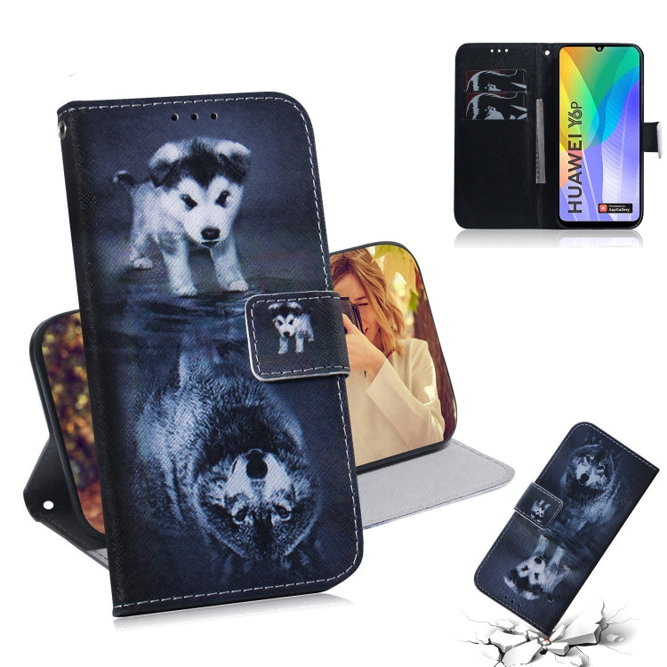 Colored Drawing Horizontal Flip Leather Case with Holder & Card Slot & Wallet, For Huawei Y5P, For Huawei Y6P