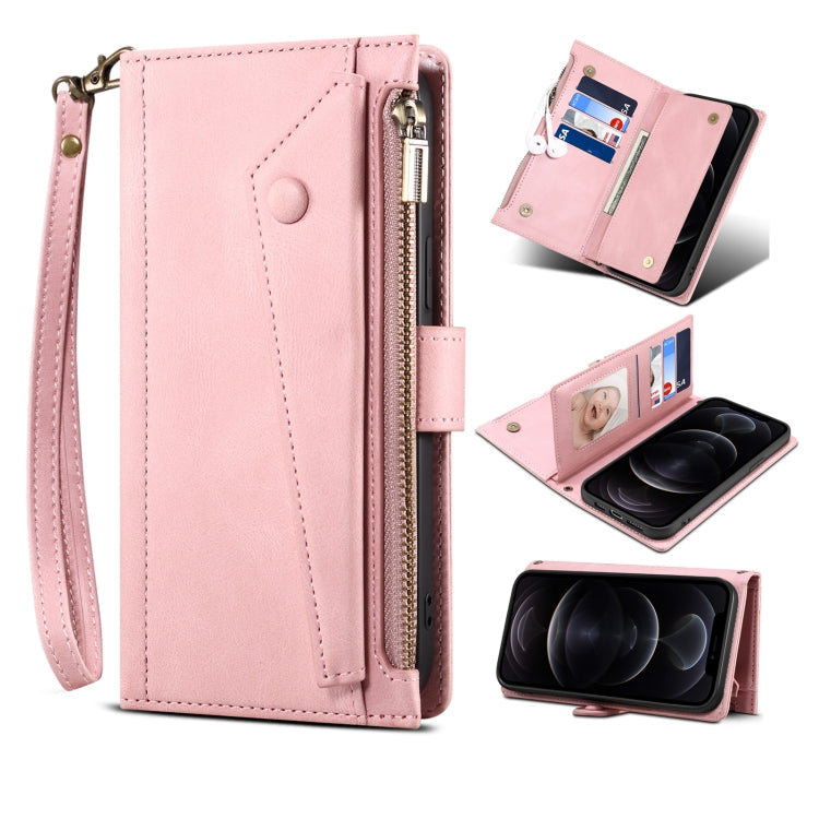 ESEBLE Retro Frosted RFID Flip Leather Phone Case, For iPhone 17e / 16e, For iPhone 16 Pro Max, For iPhone 16 Pro, For iPhone 16 Plus, For iPhone 16, For iPhone 15 Pro Max