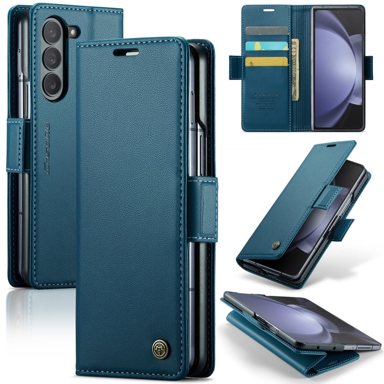 CaseMe 023 Butterfly Buckle Litchi Texture RFID Anti-theft Leather Phone Case, For Samsung Galaxy Z Flip6 / Flip7 FE, For Samsung Galaxy Z Fold6 5G, For Samsung Galaxy Z Fold5, For Samsung Galaxy Z Flip5