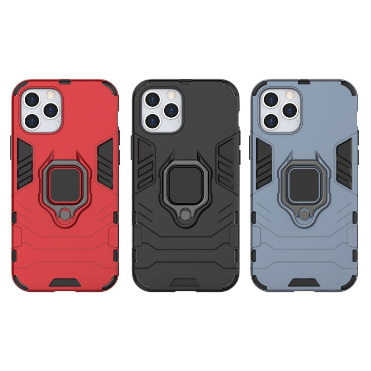 Shockproof PC + TPU Protective Case with Magnetic Ring Holder, For iPhone 12 / 12 Pro, For iPhone 12 Pro Max
