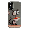 Animal Pattern Oil Painting Series PC + TPU Phone Case, For iPhone XS Max