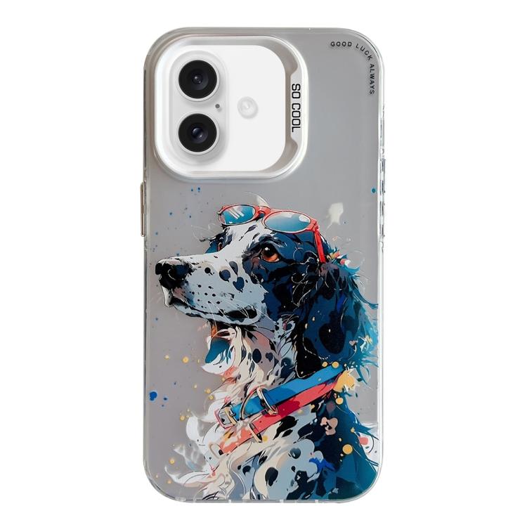 Animal Pattern Oil Painting Series PC + TPU Phone Case, For iPhone 17