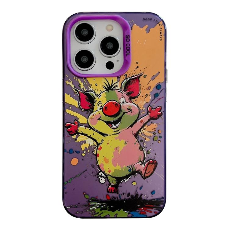 Animal Pattern Oil Painting Series PC + TPU Phone Case, For iPhone 17 Pro Max