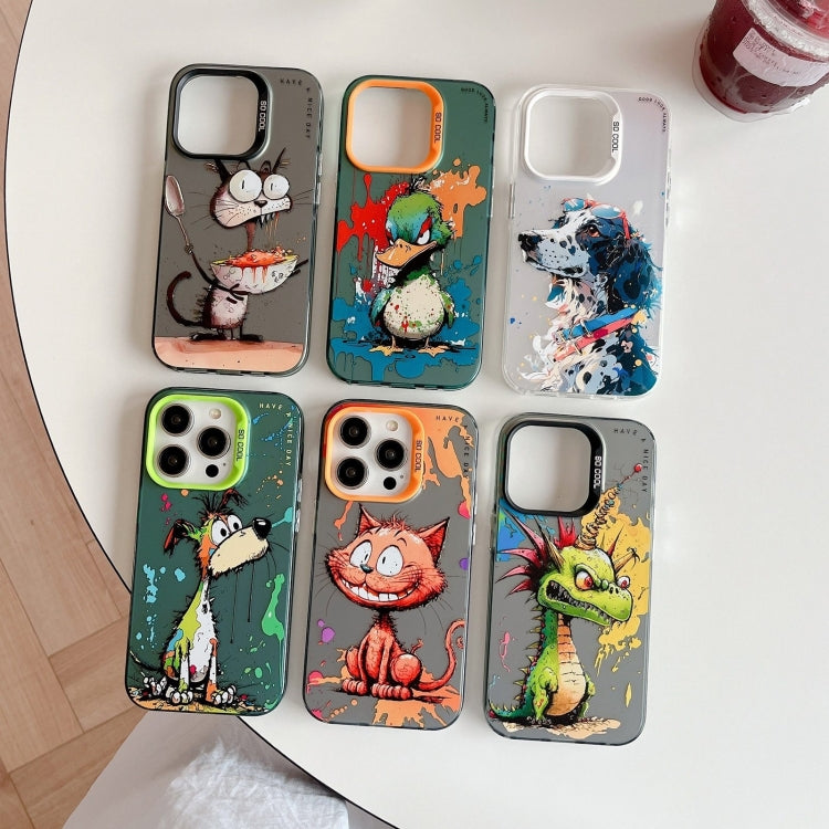 Animal Pattern Oil Painting Series PC + TPU Phone Case, For iPhone 7 / 8 / SE 2020