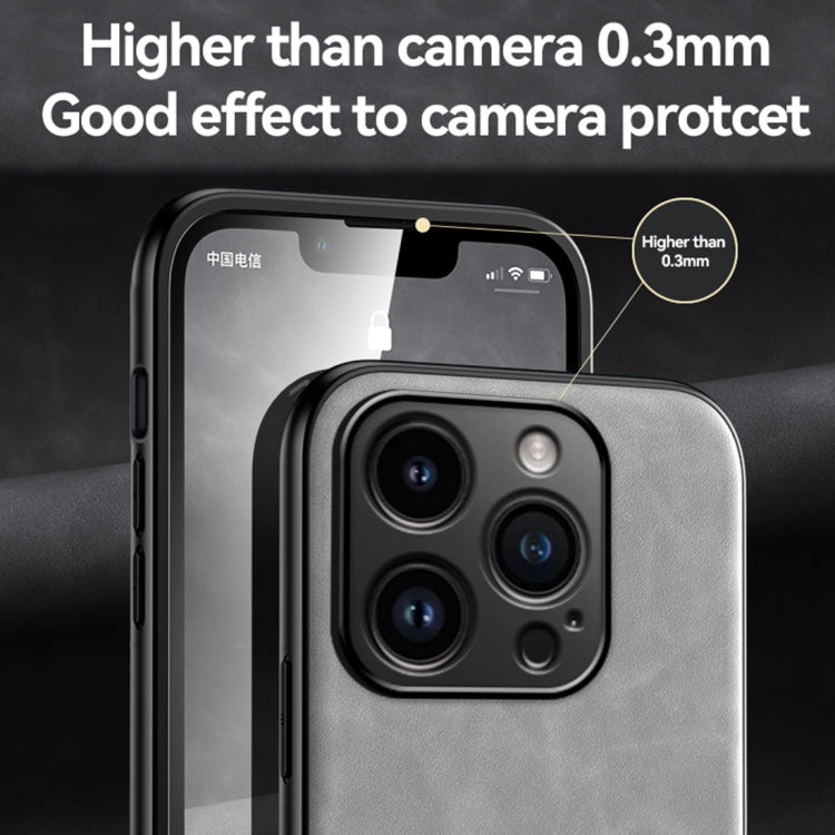 For iPhone 15 Skin Feel Magnetic Leather Back Phone Case(Blue)