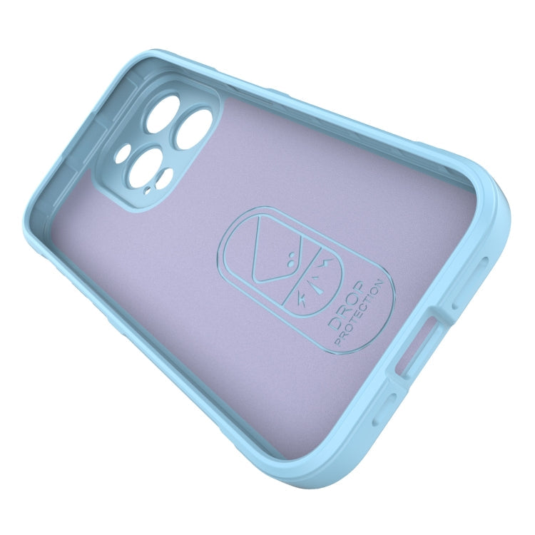 For iPhone 15 Pro Magic Shield TPU + Flannel Phone Case(White)