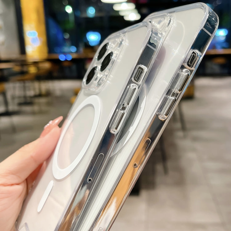 For iPhone 15 Pro Max Space MagSafe Acrylic Hybrid TPU Phone Case(Transparent)