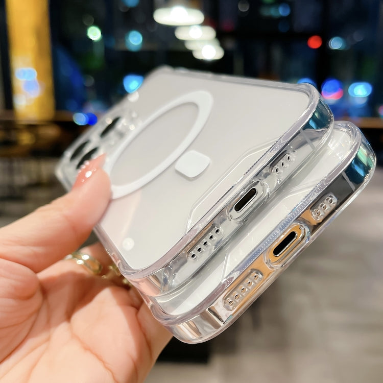 For iPhone 15 Pro Max Space MagSafe Acrylic Hybrid TPU Phone Case(Transparent)