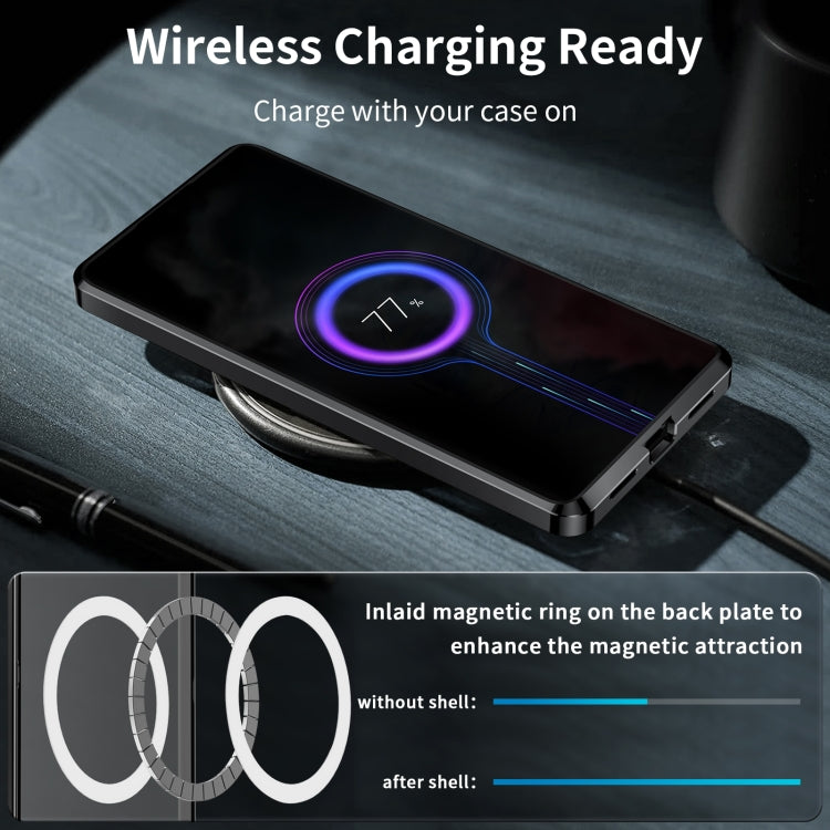 MagSafe Magnetic Frosted Metal Phone Case, For Samsung Galaxy S24 Ultra 5G, For Samsung Galaxy S24+ 5G, For Samsung Galaxy S24 5G, For Samsung Galaxy S23 FE 5G