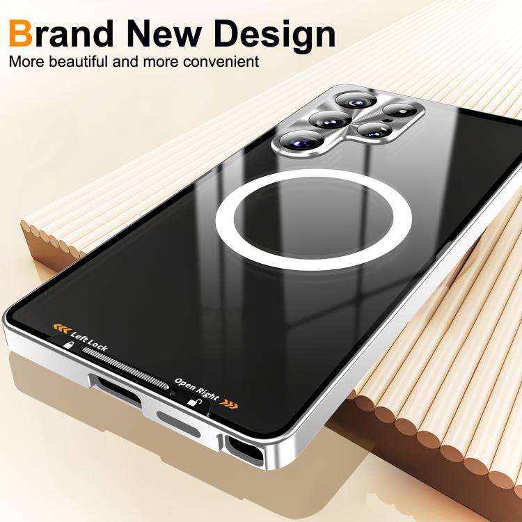 MagSafe Magnetic Frosted Metal Phone Case, For Samsung Galaxy S26 Ultra 5G, For Samsung Galaxy S25 5G, For Samsung Galaxy S25+ 5G, For Samsung Galaxy S25 Ultra 5G, For Samsung Galaxy S24 FE 5G