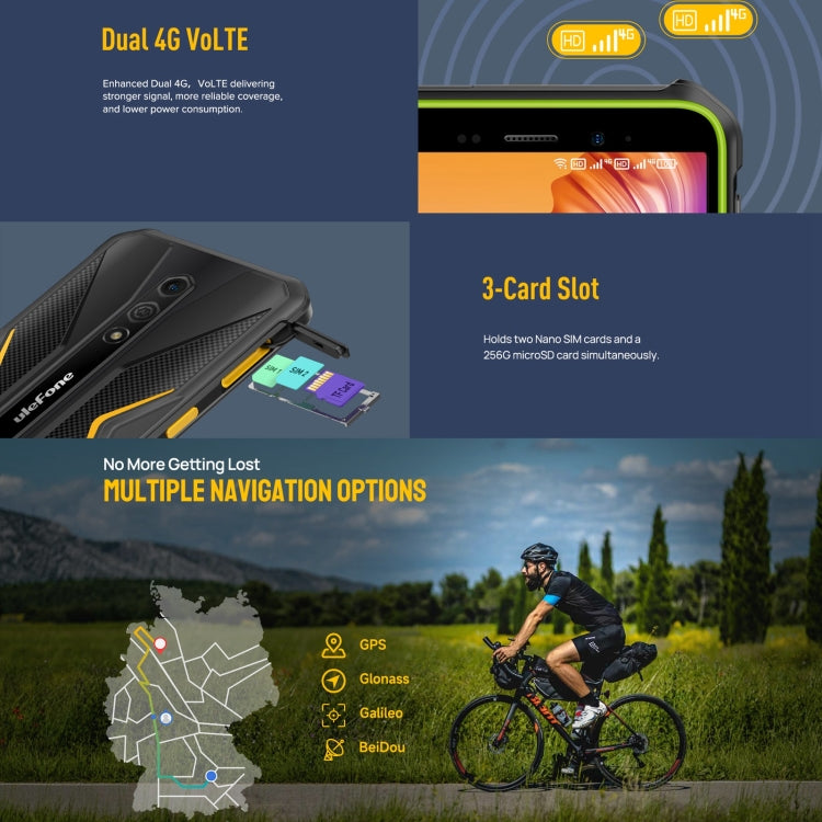 Ulefone Armor X12 Pro, 4GB+64GB, IP68/IP69K Rugged Phone, 5.45 inch Android 13 MediaTek Helio G36 Octa Core, Network: 4G, NFC(Some Orange)