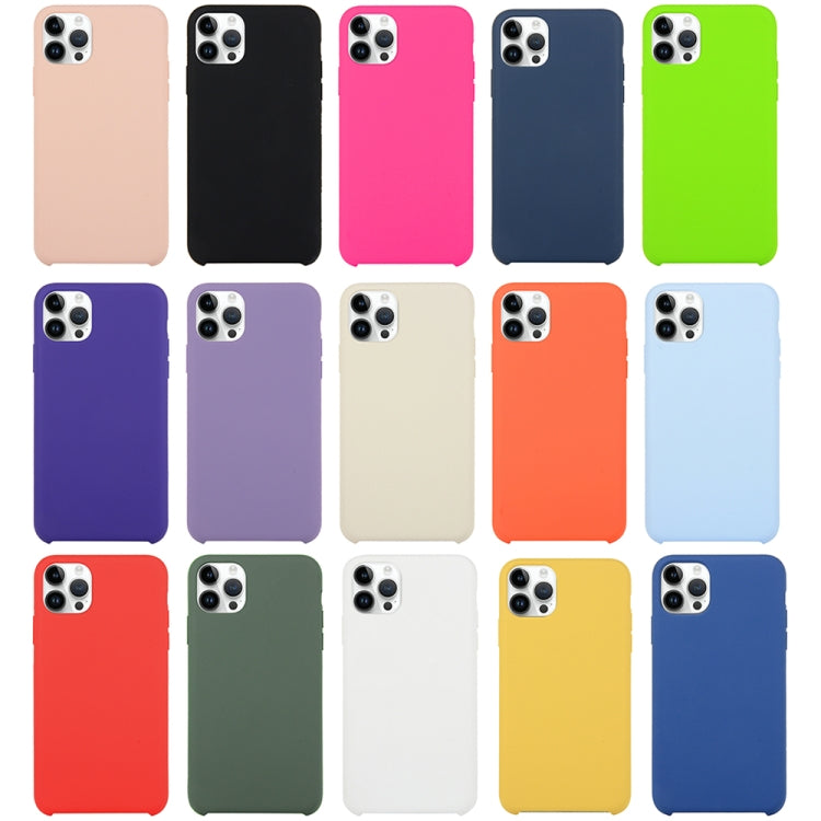 Solid Silicone Phone Case For iPhone 15(Pink)