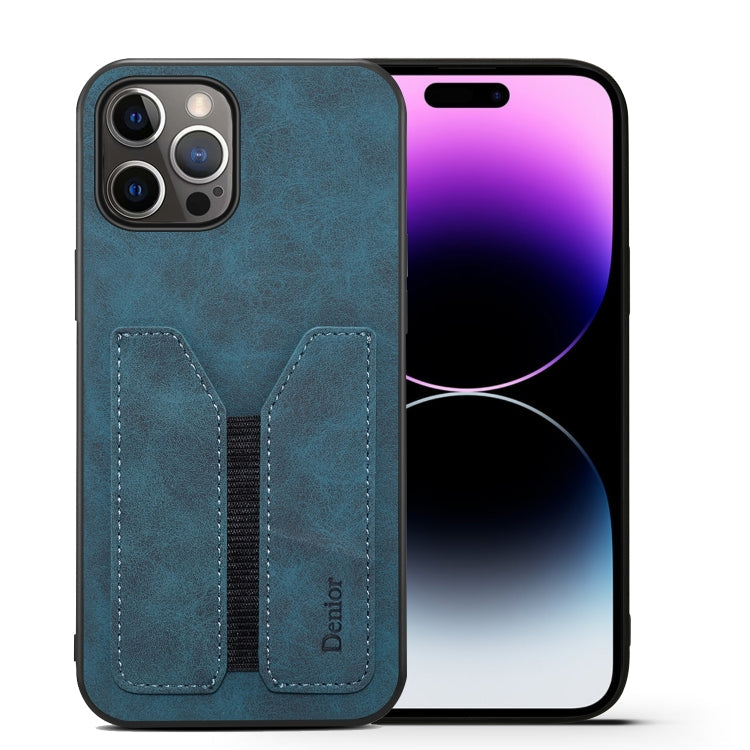 Denior DV Elastic Card Slot PU Back Cover Phone Case, For iPhone 15 Pro Max, For iPhone 15 Pro, For iPhone 15 Plus, For iPhone 15