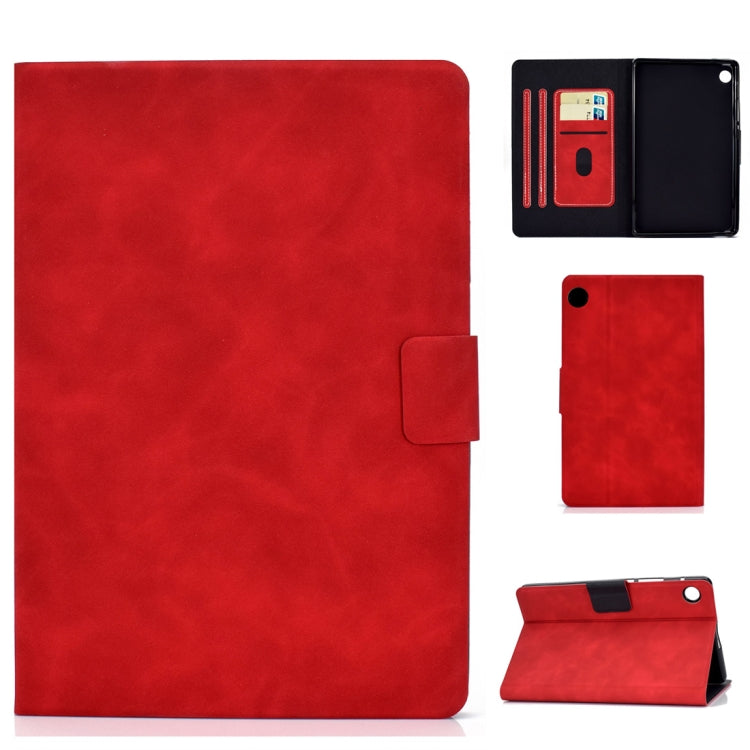 Cowhide Texture Horizontal Flip Leather Case with Holder & Card Slots & Sleep / Wake-up Function, For Huawei MatePad T8, For Huawei MediaPad T5, For Lenovo M10 Plus TB-X606F