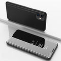 Plated Mirror Horizontal Flip Leather Case with Holder, For iPhone 12 Pro Max, For iPhone 12 / 12 Pro, For iPhone 12 / 12 Pro 6.1 inch