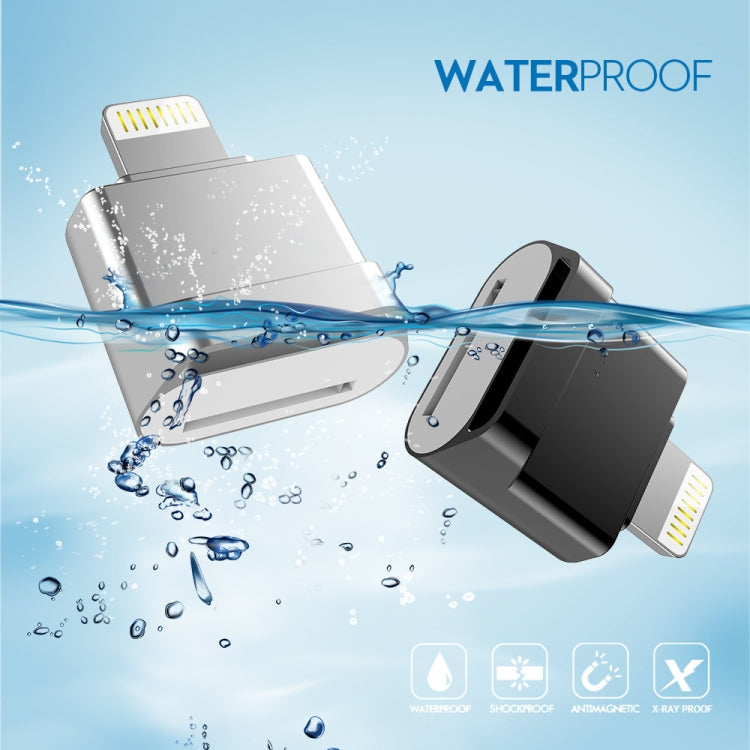 MicroDrive 8pin To TF Card Adapter Mini iPhone & iPad TF Card Reader (Silver)