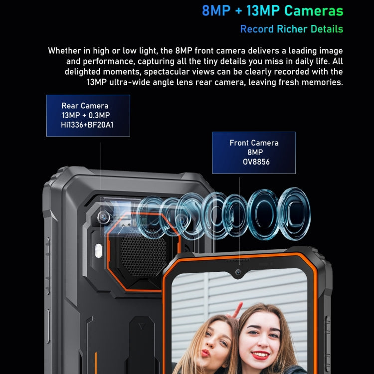 Blackview BV6200 Pro, 6GB+128GB, IP68/IP69K/MIL-STD-810H, 6.56 inch Android 13 MediaTek Helio P35 Octa Core, Network: 4G, OTG, NFC(Green)