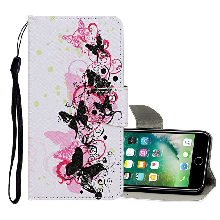 Colored Drawing Pattern Horizontal Flip Leather Case with Holder & Card Slots & Wallet, For iPhone 8 / 7, For iPhone 8 Plus / 7 Plus