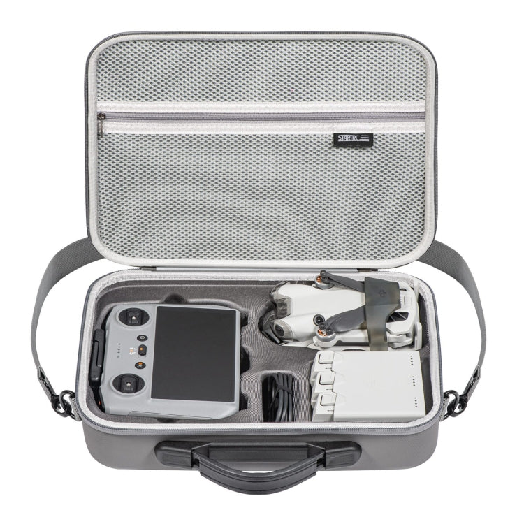 For DJI Mini 4 Pro / RC 2 with Screen STARTRC Shoulder Storage Bag PU Handbag(Grey)
