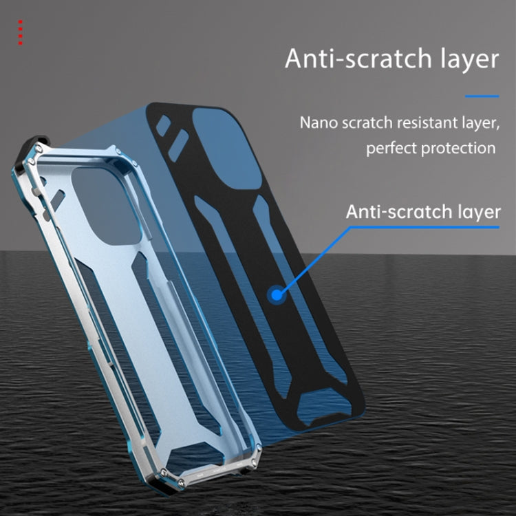 For iPhone 15 Pro Max R-JUST RJ17 Shockproof Armor Metal Phone Case(Black)