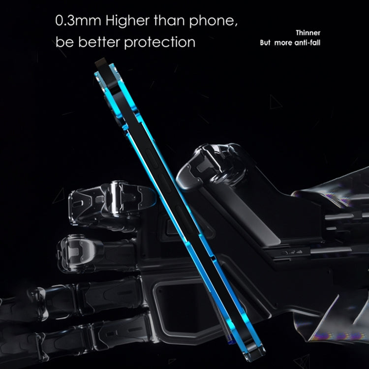 For iPhone 15 Pro Max R-JUST RJ17 Shockproof Armor Metal Phone Case(Black)