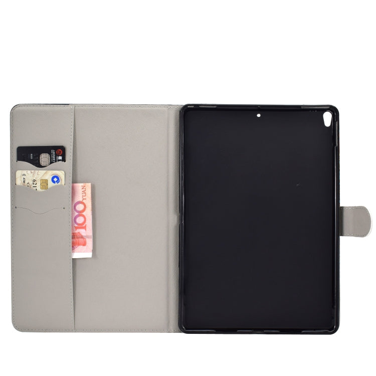 Colored Drawing Pattern Horizontal Flip PU Leather Case with Holder & Card Slot & Sleep / Wake-up Function, For iPad Pro 10.5 inch, For iPad Pro 11 (2020), For iPad Pro 11 (2018)