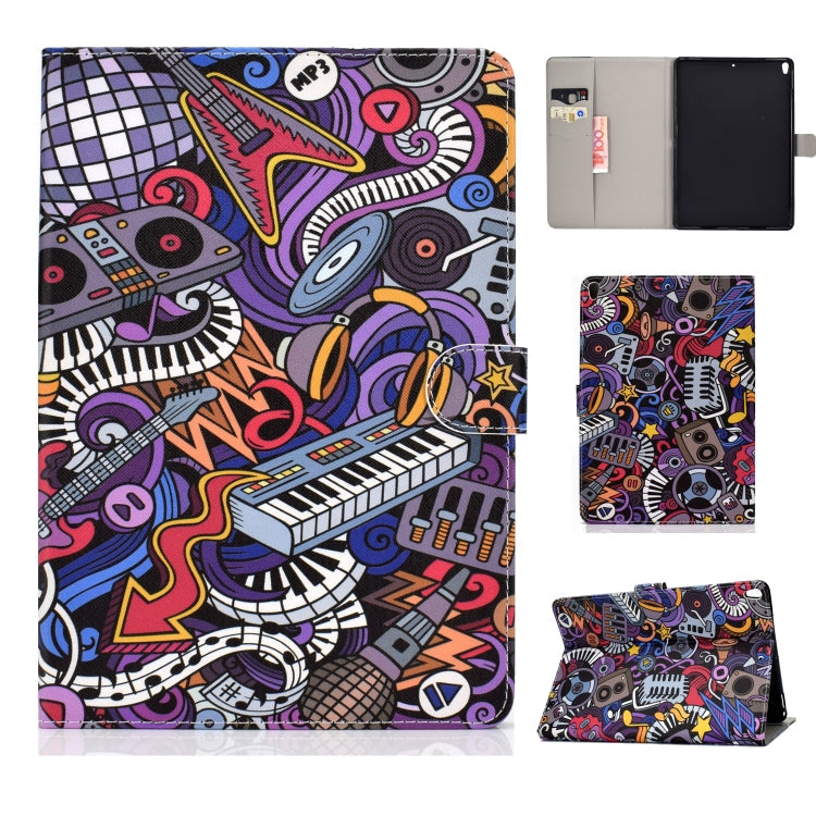 Colored Drawing Pattern Horizontal Flip PU Leather Case with Holder & Card Slot & Sleep / Wake-up Function, For iPad Pro 10.5 inch, For iPad Pro 11 (2020), For iPad Pro 11 (2018)