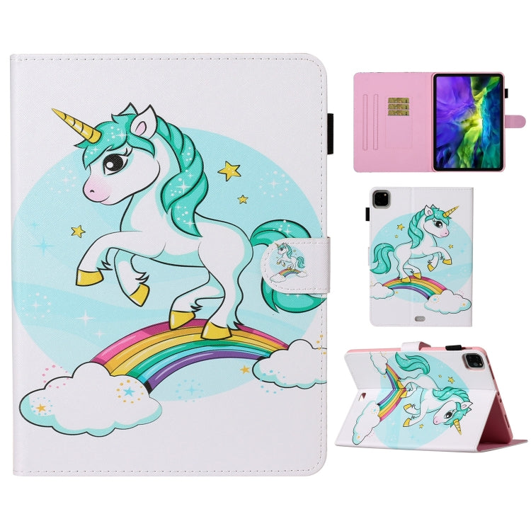 Colored Drawing Pattern Horizontal Flip PU Leather Case with Holder & Card Slot & Sleep / Wake-up Function, For iPad Pro 10.5 inch, For iPad Pro 11 (2020), For iPad Pro 11 (2018)