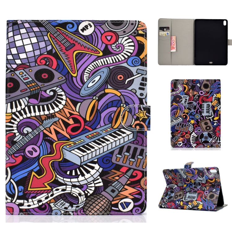Colored Drawing Pattern Horizontal Flip PU Leather Case with Holder & Card Slot & Sleep / Wake-up Function, For iPad Pro 10.5 inch, For iPad Pro 11 (2020), For iPad Pro 11 (2018)